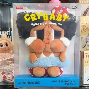 Crybaby Vacation Mode On Mini Crossbody Bag - Red and Blue